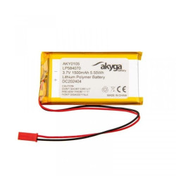 Akumulator Li-Po 3,7V 1500mAh PCM JST 2.54 2-Pin 150mm AKY0105 LP584070