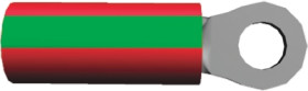 Zacisk oczkowy rozmiar przewodu 1.65mm² Ø , M2.5 izolowany Zielony, czerwony TE Connectivity