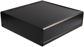 Obudowa radiatora Aluminium wytłaczane szerokość zew. 300 mm długość zew. 300 mm wys. zew. 86 mm RS PRO IP40 Czarny