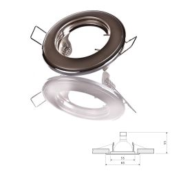 Oprawa halogenowa, OH114 szary chrom,