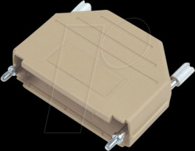 MHDPPK25-DE-K D-Sub cap, 25-pin, straight, grey, size B