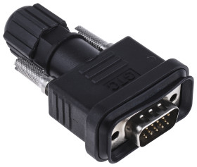 Złącze D-Sub 15-pinowe Męski Proste Montaż na kablu Złoto