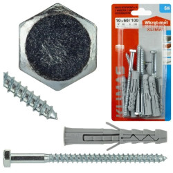 Kołek rozporowy z łbem sześciokąt 10x100 /6szt./