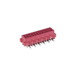 TE 9-188275-0 Micro-match Connector Female PCB Mount Vertical SMD Tin 2x10P Red