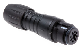 Złącze wielostykowe przemysłowe 4-pinowe Subminiaturowe Montaż na kablu Gniazdo binder