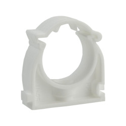 Uchwyt do rur RL, RLm, RS PVC ⌀16 zamknięty do rur gładkich biały Marmat UZ-16