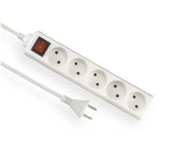 Przedłużacz z wyłącznikiem ECONOMIC 5-gniazd z/u 1,5m /H05VV-F 3x1/ EPS-501,5W
