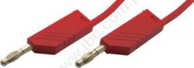 MLN 100/1 RT Przewód PVC 1,0mm2, 1,0m, 2x(wt.+gn.)4mm, czerwony, Hirschmann, 934062101, MLN1001RT