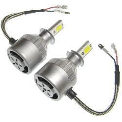 Żarówka H3 LED zestaw 72W COB 7600lm 6000k kpl.