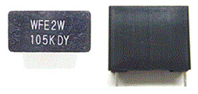 Kondensator foliowy 2.2μF 450V dc Panasonic Metalizowany polipropylen rozstaw: 15mm THT ±10