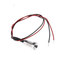 Lampka kontrolna do montażu panelowego, zielona 8mm Wyprowadzenia Oxley