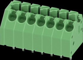 1985014 PCB terminal block, 7-pole, RM: 3.5 mm, 0.2 - 1.5 mm²