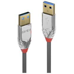 LINDY 36626 USB cable USB 3.2 Gen 1 USB-A to USB-A 1m Grey