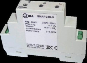 Lampka sygnalizująca obecność 3 faz i kolorami pokazuje wartość napięcia