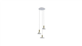 Lampa Wisząca Hermanos Iii White/Solid Brass 8031 Nowodvorski Lighting