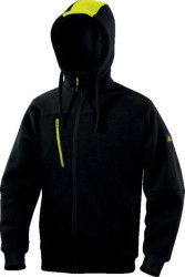 Bluza Molton z poliestrui bawełny, kolor Czarno-Żółty, rozmiar: 3XL, BORGONO3X