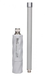 Urządzenie klienckie RBGrooveA52HPn, 2,4GHz, 5GHz, 1x RJ45 100Mb/s, Antena dookólna 6dBi MikroTik GrooveA 52