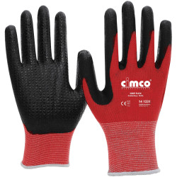 Cimco 141230 Grip Flex Gloves Size 9 L Black/Red EN 388 High Grip