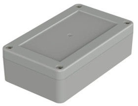 ABS enclosure, (L x W x H) 125 x 75 x 37.2 mm, light gray (RAL 7035), IP66, 07513084