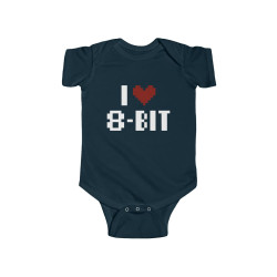 I love 8 Bit Infant Fine Jersey Bodysuit