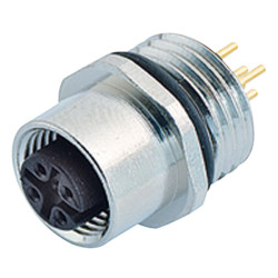 Binder 09-3442-88-05 Female 5 Pin with Dip Solder and PG9 Fixing Thread