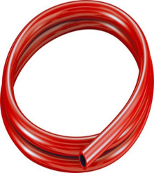 Rura z tworzywa sztucznego Czerwony Elastomer termoplastyczny Ø zew. 16 mm OD Ø wew. 11 mm Twardość w skali Shorea D 52