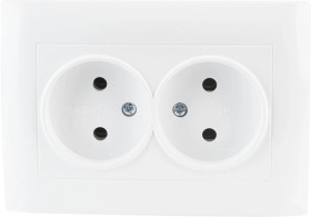 Gniazdo podwójne VCX LC 14 Biały