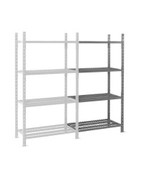 System półek, kolor Niebieski, materiał: Blacha stalowa galwanizowana, Manorga