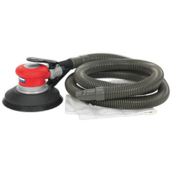 Sealey GSA06 Air Palm Random Orbital Sander &#xD8;150mm Dust-Free Self-Contained