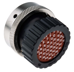 Złącze wielostykowe przemysłowe 48-pinowe Montaż na kablu Wtyczka ITT Cannon