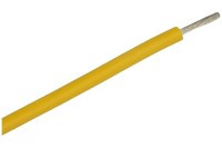 POM1.0Y-SIL Linka miedziana 1.0mm2 w pojedynczej izolacji silikonowej (cena za mb) - żółta
