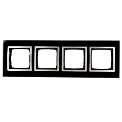 Ramka poczwórna szklana księżycowa lawa DRN4/74 Kontakt Simon54 Nature