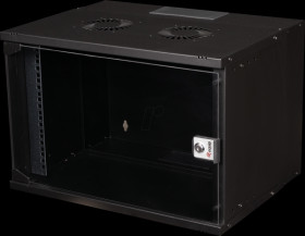 EWM-07-5440-B 19" network cabinet, 7 U, flat pack, black