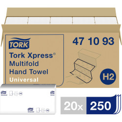Tork 471093 Xpress Paper Towels White 20 Pieces Economical 1-Layer