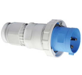 Wtyczka TE z zintegrowanym zadławieniem MULTI-GRIP 125A 3p 230V 6h IP67 2191