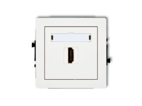 DECO Gniazdo HDMI 2.0 biały DHDMI-3 KARLIK