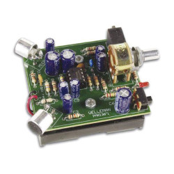 Whadda WSAH136 Stereo Audio Amplifier boosts sound 50x, with volume control