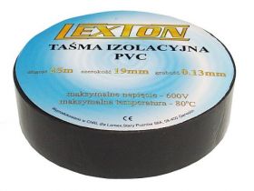 TASMA IZOL.LEXTON CZARNA 25M