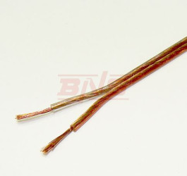 SMYp 2x0,5 przewód głośnikowy 2-żyłowy płaski transparent