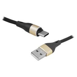 Złącze USB A/USB-C wt-wt 2m czarny HQ / Lx8572B 2M