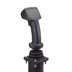 Black Square 2 Axis Hall Effect Joystick APEM HG33M0S0092354