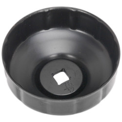 Sealey VS7006.V2-07 Oil Filter Cap Wrench &#xD8;76mm x 12 Flutes