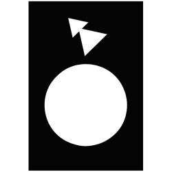 legend - 30 x 40 mm - black - reverse, s