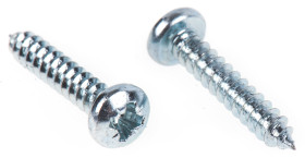 Wkręt samogwintujący długość 19mm Stalowe łeb Stożek, ocynkowana końcówka Pozi