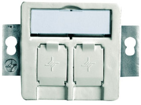 Płytka czołowa, RJ45, Biały