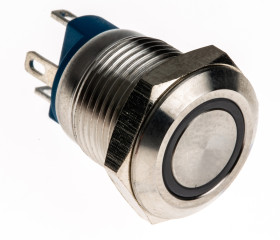 Nasadka przełącznika Chwilowy SPST średnica wycięcia 12mm, montaż panelowy RS PRO