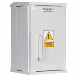 Obudowa termoutwardzalna SSTN 26x42 / 260x420x250mm skośny daszek, lakierowana (zawiera kątowniki) IP44 IK10 INCOBEX