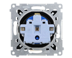 Simon 54 Gniazdo DATA z kluczem uprawniającym (moduł) 16A 250V zaciski śrubowe czarny mat DGD1.01/49