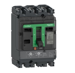 Wyłącznik kompaktowy MCCB, 3-biegunowy, 80A, Stałe, Schneider Electric, NSX160B