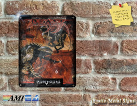 Shadow Of The Beast - Amiga Video Game Artwork on Rustic - Metal Sign